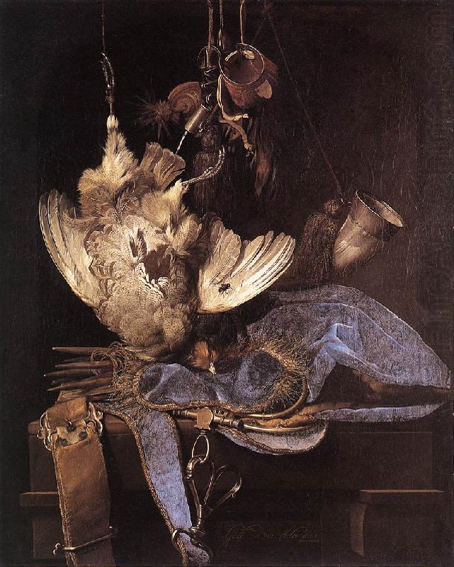 Willem van Still-Life with Hunting Equipment and Dead Birds china oil painting image